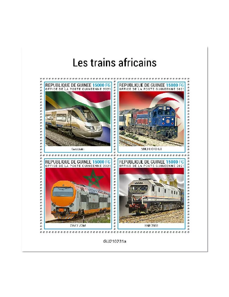 n° 11180/11183  - Timbre GUINEE Poste