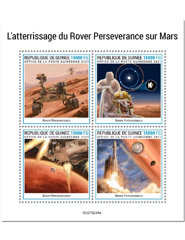 n° 11192/11195  - Timbre GUINEE Poste