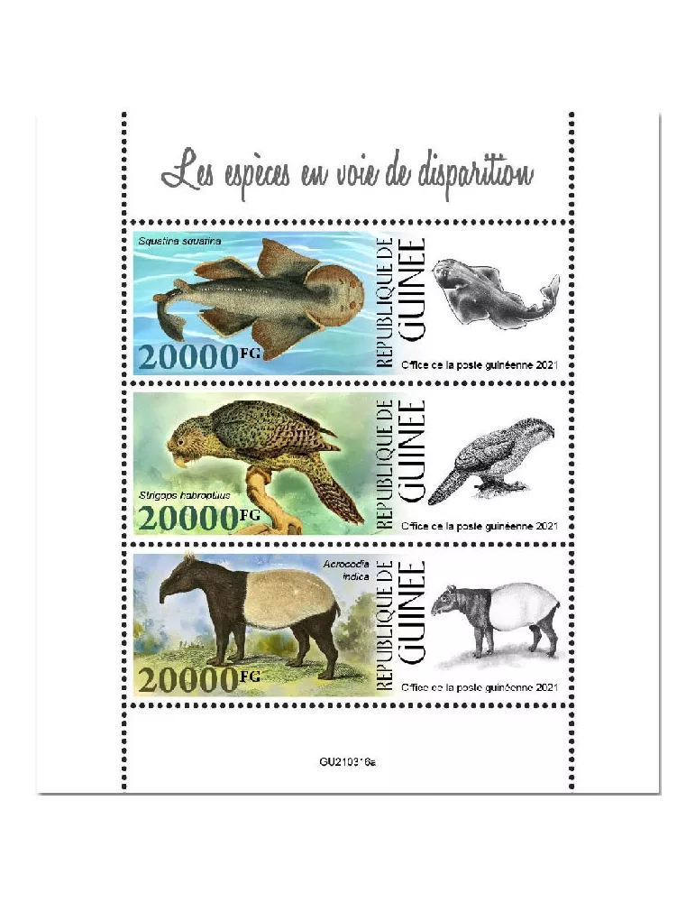 n° 11398/11400  - Timbre GUINEE Poste