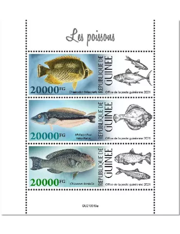 n° 11407/11409  - Timbre GUINEE Poste