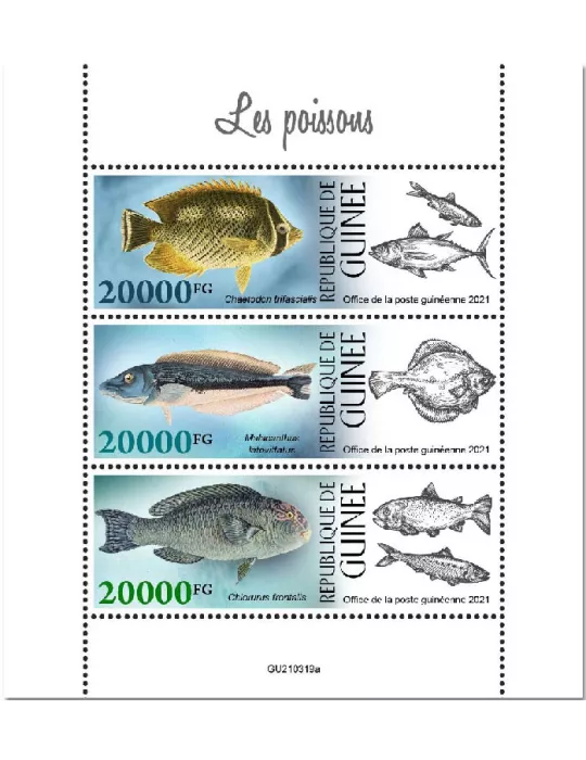 n° 11407/11409  - Timbre GUINEE Poste