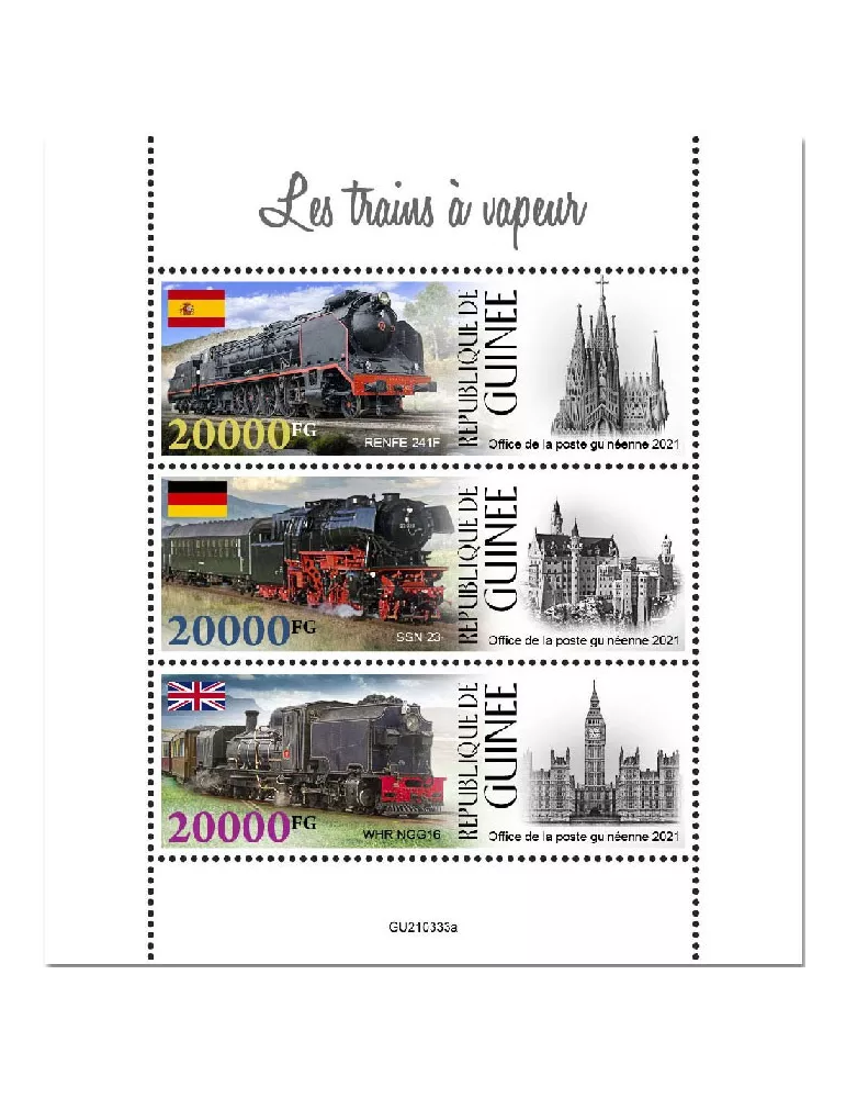 n° 11423/11425  - Timbre GUINEE Poste