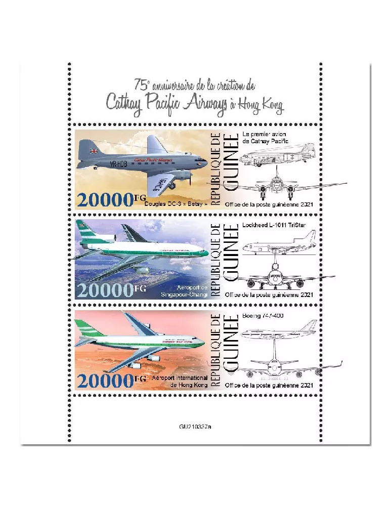 n° 11435/11437  - Timbre GUINEE Poste