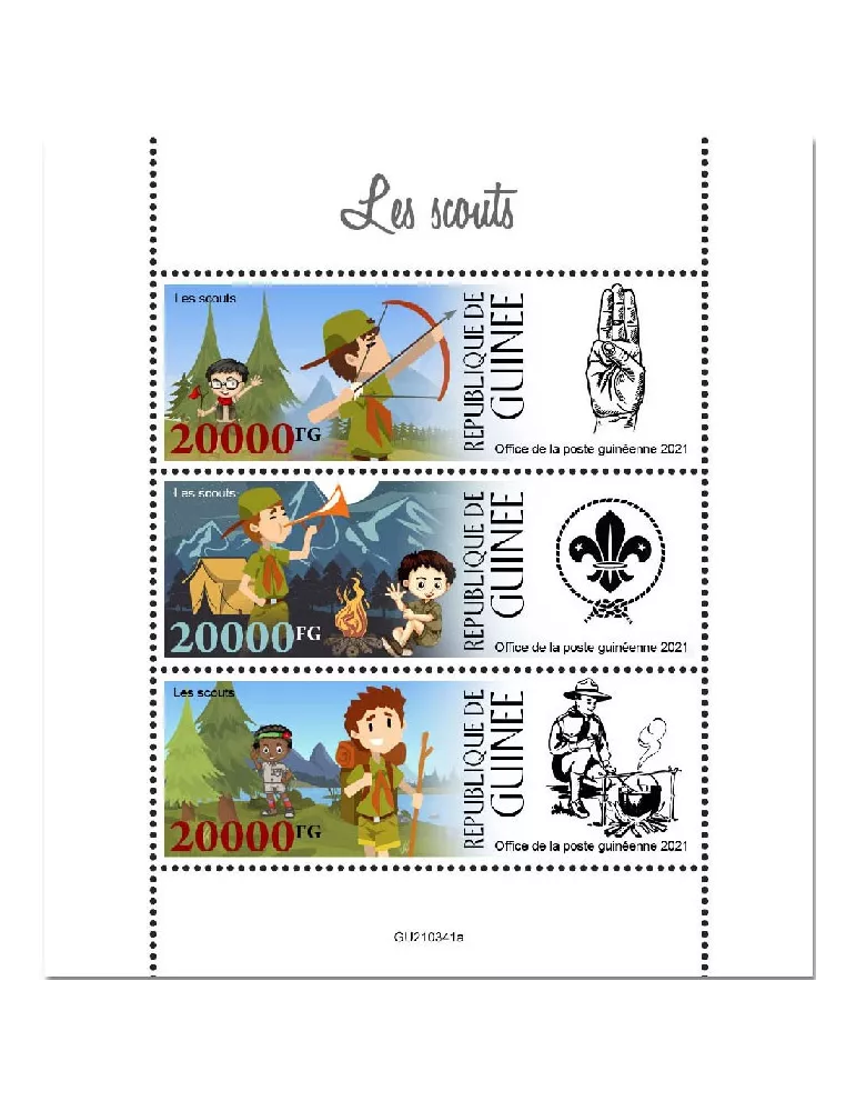 n° 11447/11449  - Timbre GUINEE Poste