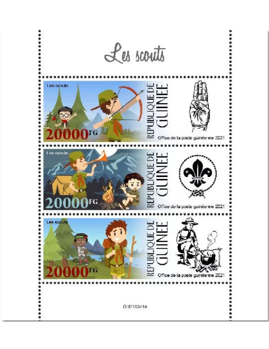 n° 11447/11449  - Timbre GUINEE Poste