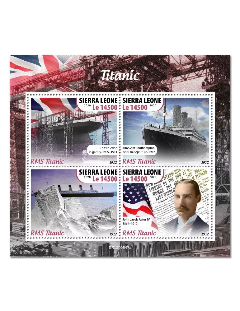 n° 10375/10378  - Timbre SIERRA LEONE Poste