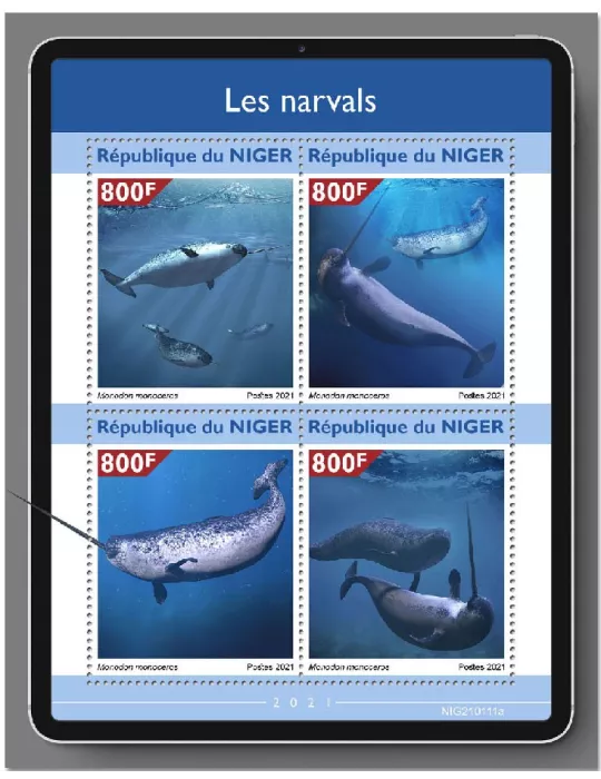 n° 6018/6021  - Timbre NIGER Poste