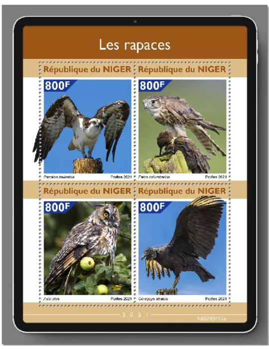 n° 6034/6037  - Timbre NIGER Poste