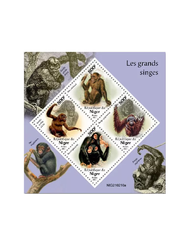 n° 6182/6185  - Timbre NIGER Poste