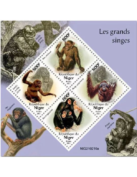 n° 6182/6185  - Timbre NIGER Poste