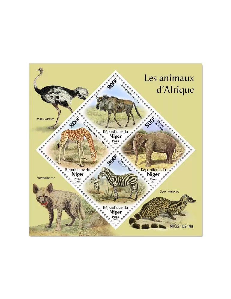n° 6198/6201  - Timbre NIGER Poste