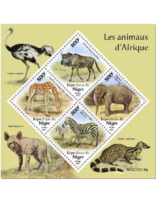n° 6198/6201  - Timbre NIGER Poste