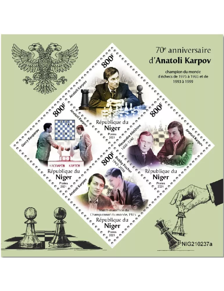 n° 6290/6293  - Timbre NIGER Poste
