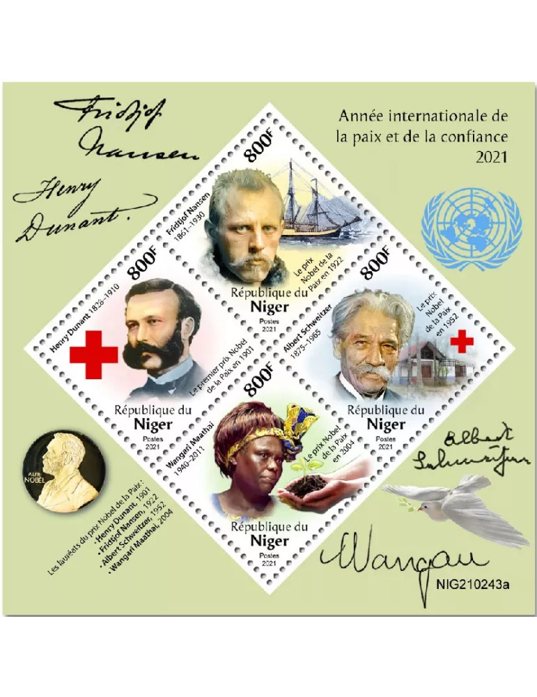 n° 6314/6317  - Timbre NIGER Poste