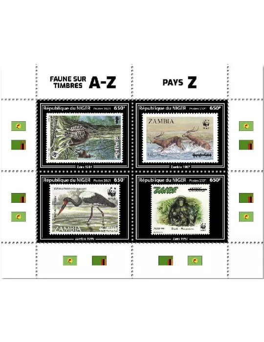 n° 6318/6321  - Timbre NIGER Poste