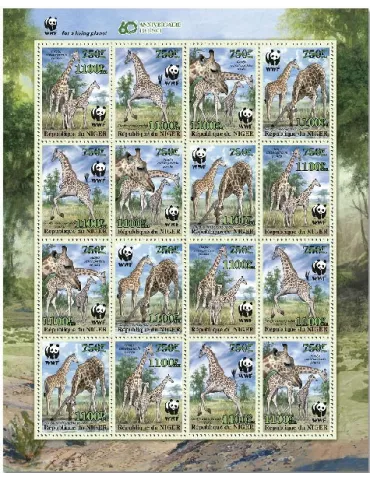 n° 6330/6333  - Timbre NIGER Poste