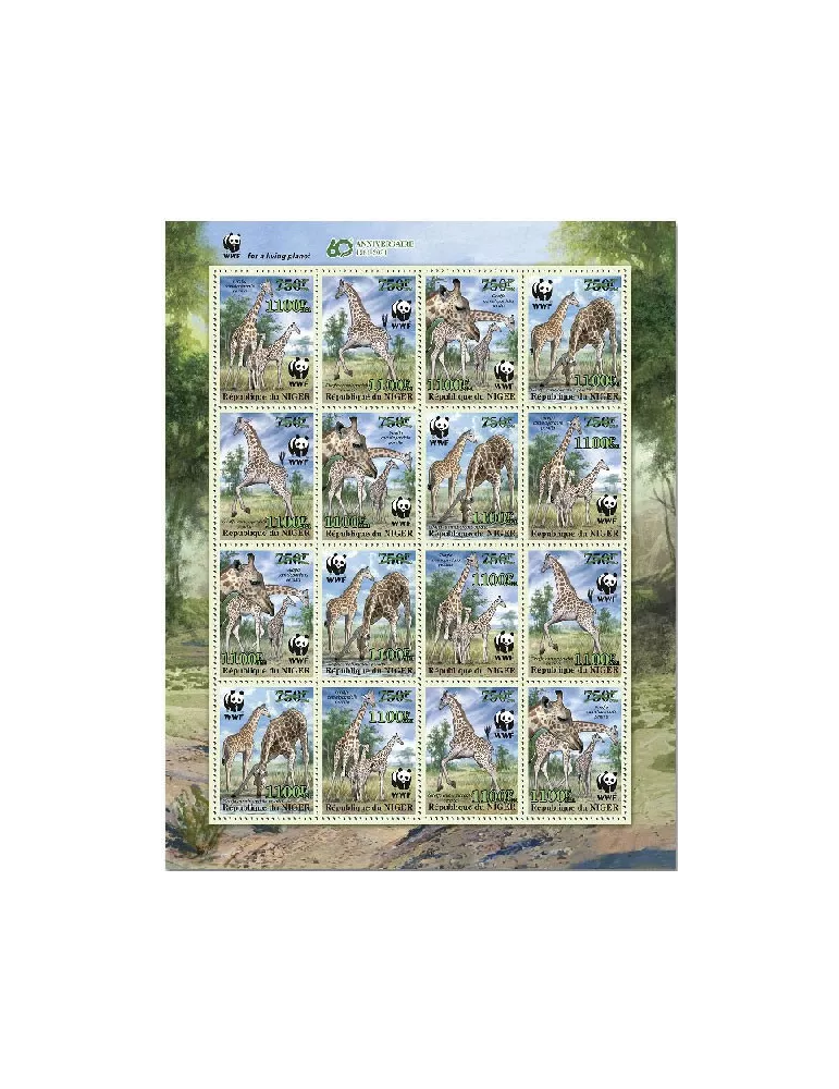 n° 6330/6333  - Timbre NIGER Poste