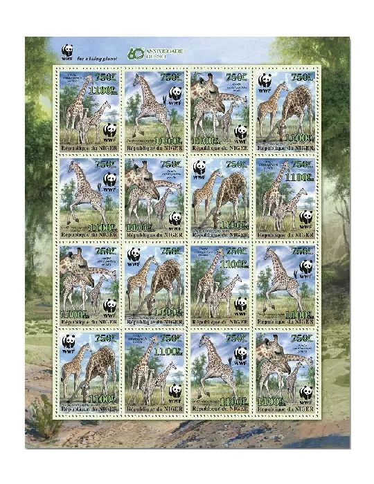 n° 6330/6333  - Timbre NIGER Poste