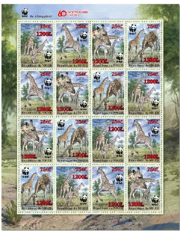 n° 6334/6337  - Timbre NIGER Poste