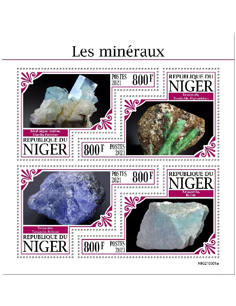 n° 6362/6365  - Timbre NIGER Poste