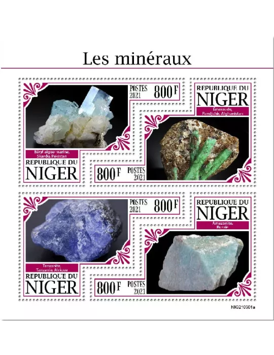 n° 6362/6365  - Timbre NIGER Poste