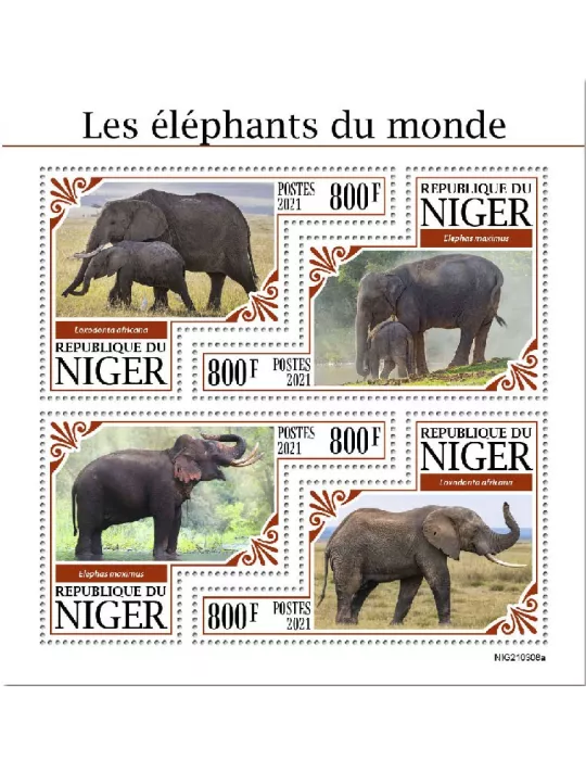 n° 6390/6393  - Timbre NIGER Poste