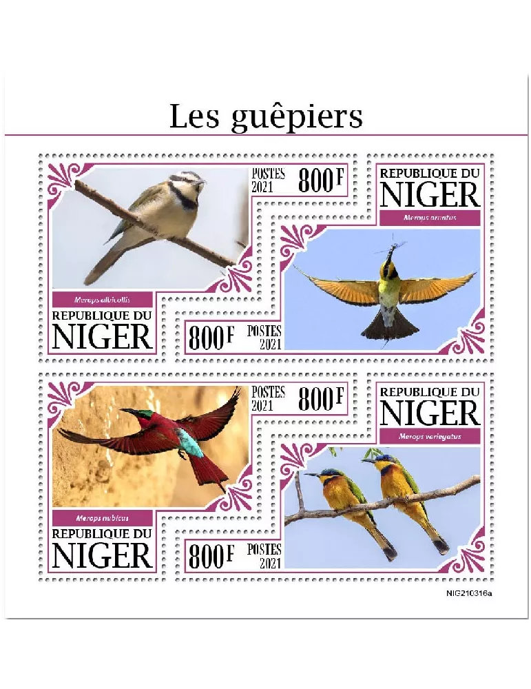n° 6422/6425  - Timbre NIGER Poste
