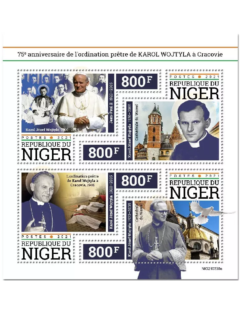n° 6458/6461  - Timbre NIGER Poste