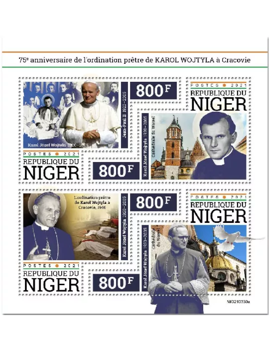 n° 6458/6461  - Timbre NIGER Poste