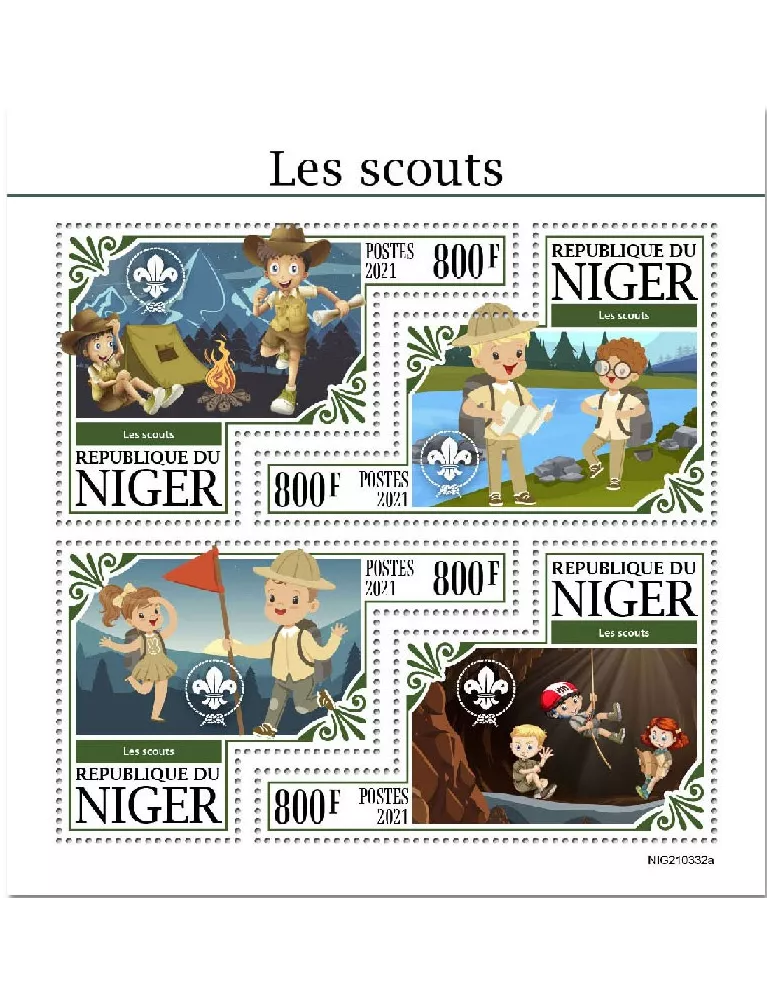 n° 6463/6466  - Timbre NIGER Poste