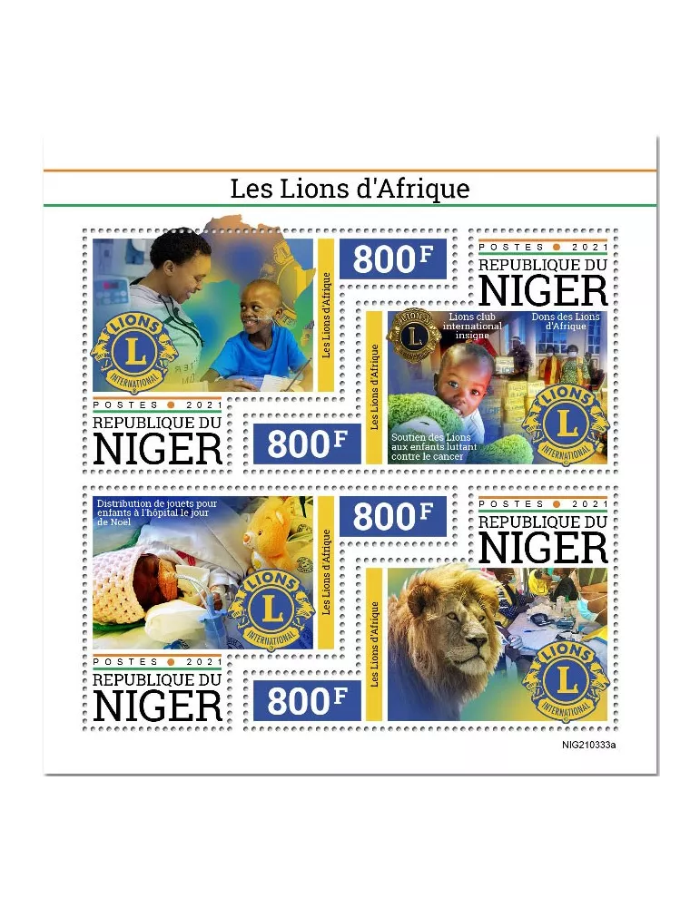 n° 6467/6470  - Timbre NIGER Poste