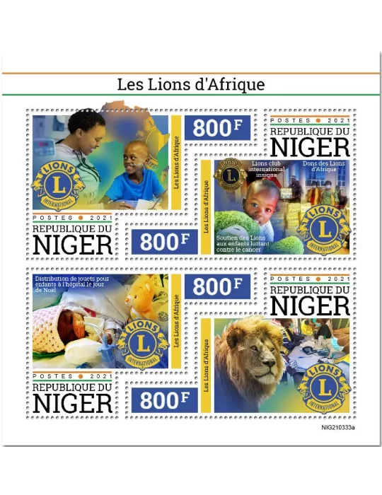 n° 6467/6470  - Timbre NIGER Poste