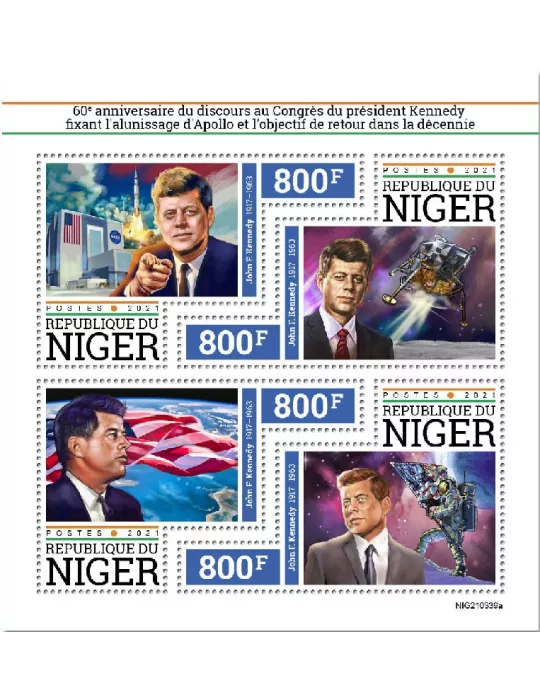 n° 6491/6494  - Timbre NIGER Poste