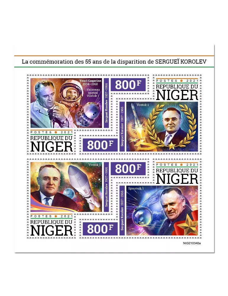 n° 6495/6498  - Timbre NIGER Poste