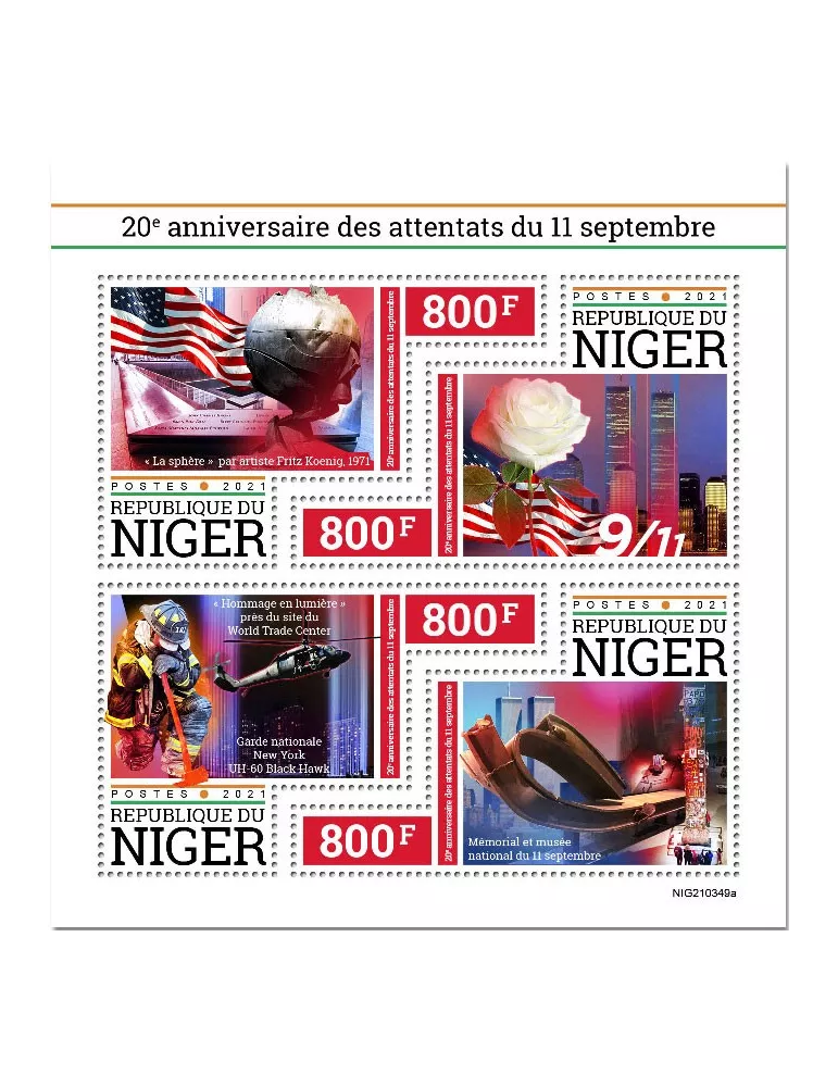 n° 6519/6522  - Timbre NIGER Poste