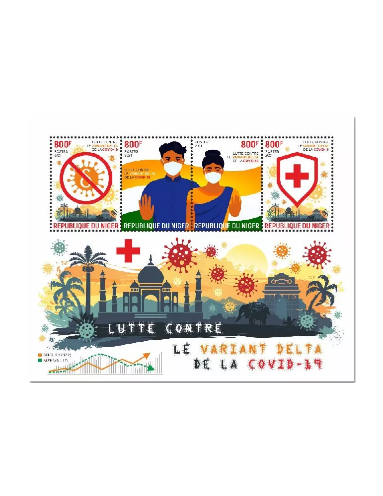n° 6736/6739  - Timbre NIGER Poste