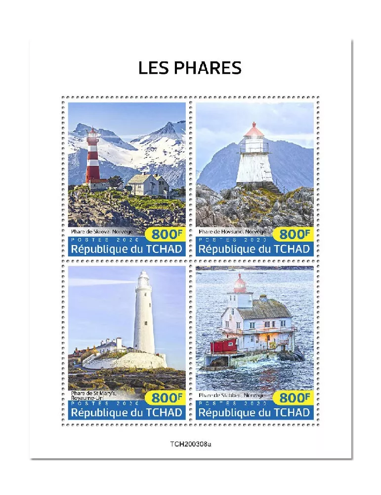 n° 2515/2518  - Timbre TCHAD Poste