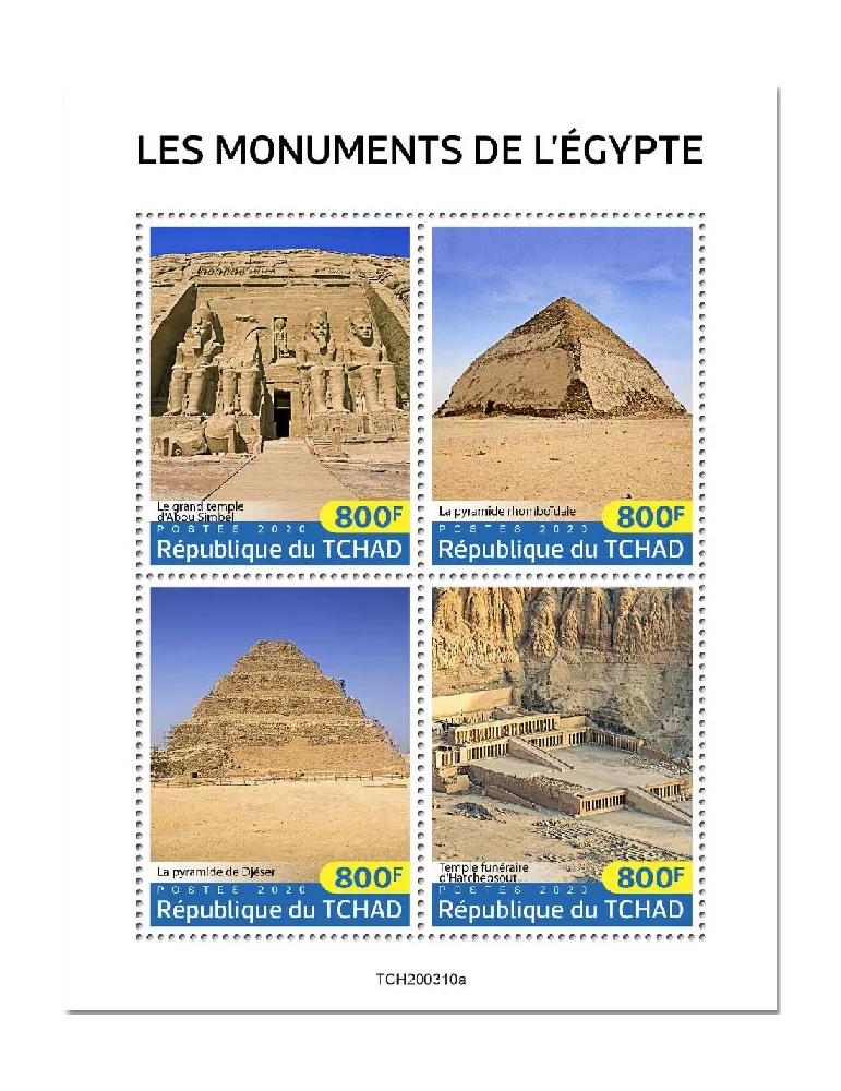 n° 2523/2526  - Timbre TCHAD Poste
