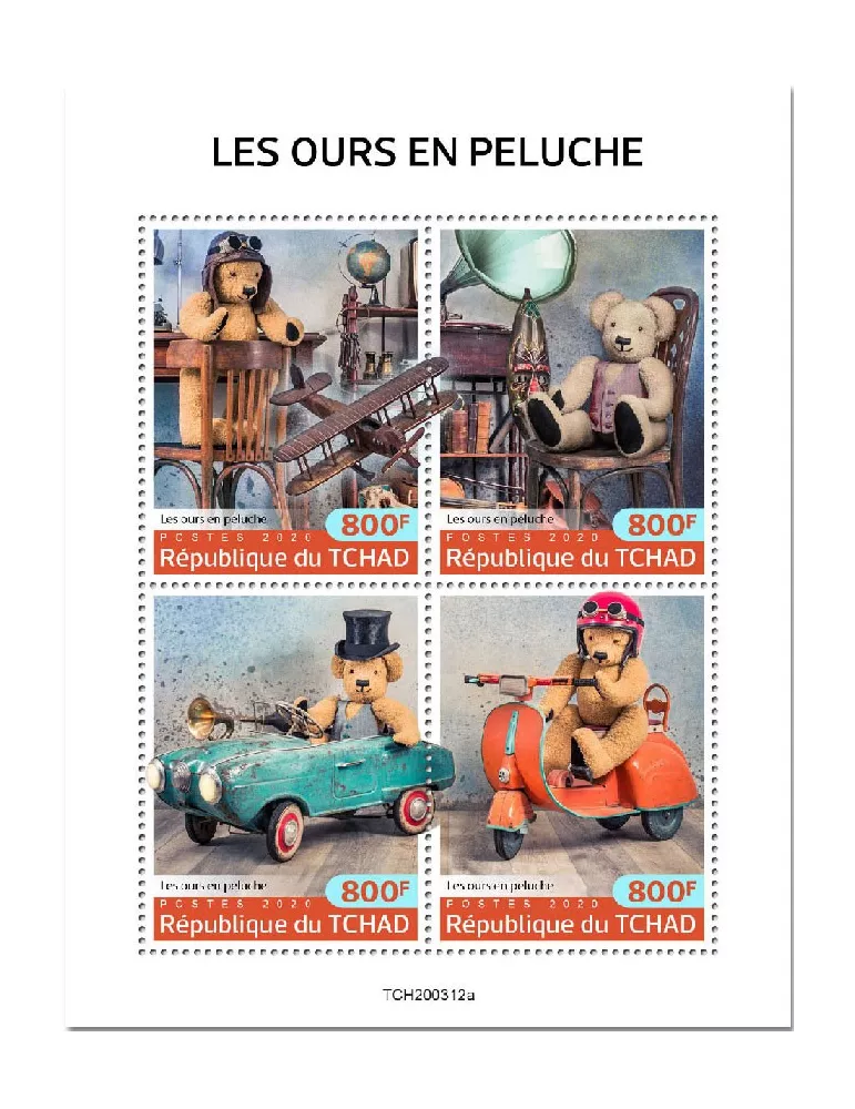 n° 2547/2550  - Timbre TCHAD Poste