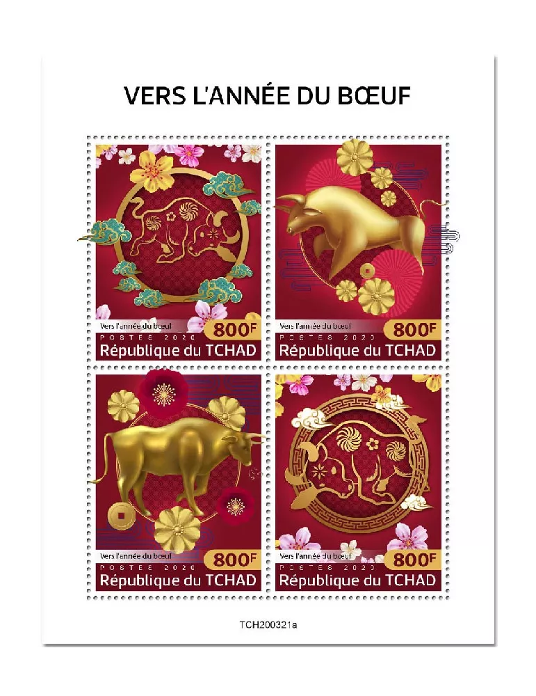 n° 2587/2590  - Timbre TCHAD Poste
