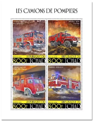 n° 2673/2676  - Timbre TCHAD Poste