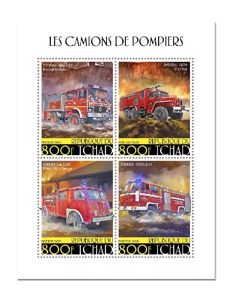 n° 2673/2676  - Timbre TCHAD Poste