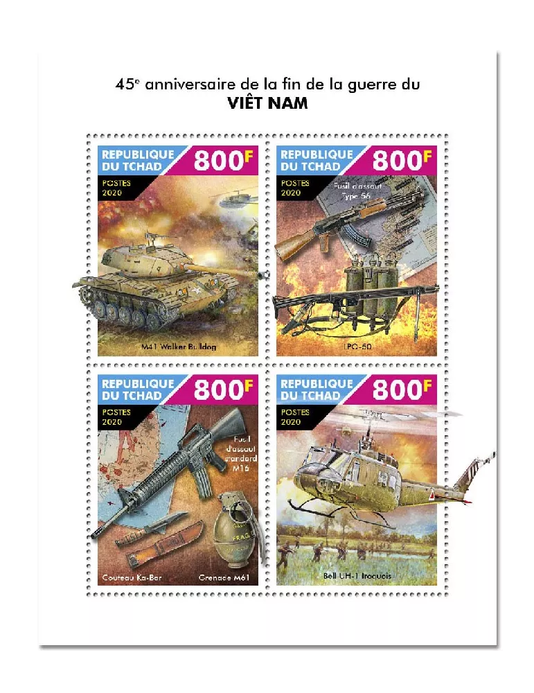n° 2728/2731  - Timbre TCHAD Poste