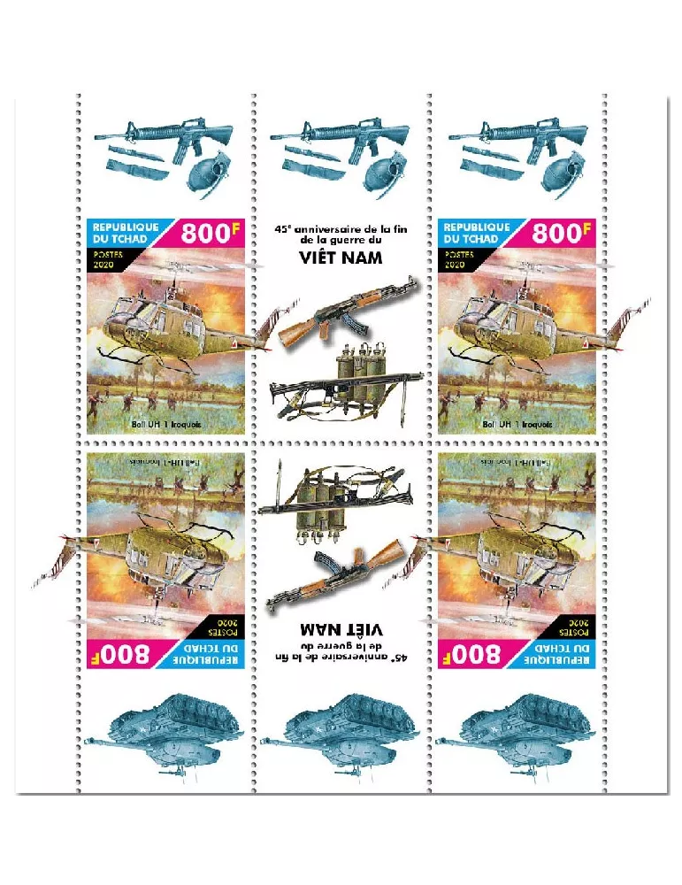 n° 2732/2739  - Timbre TCHAD Poste