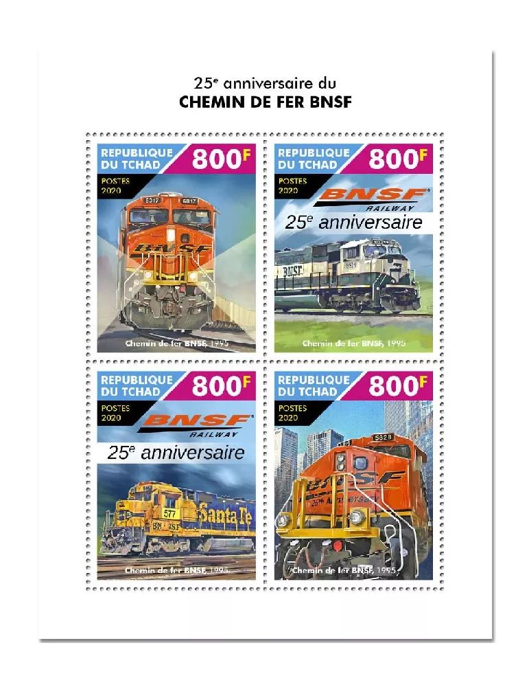 n° 2801/2804  - Timbre TCHAD Poste