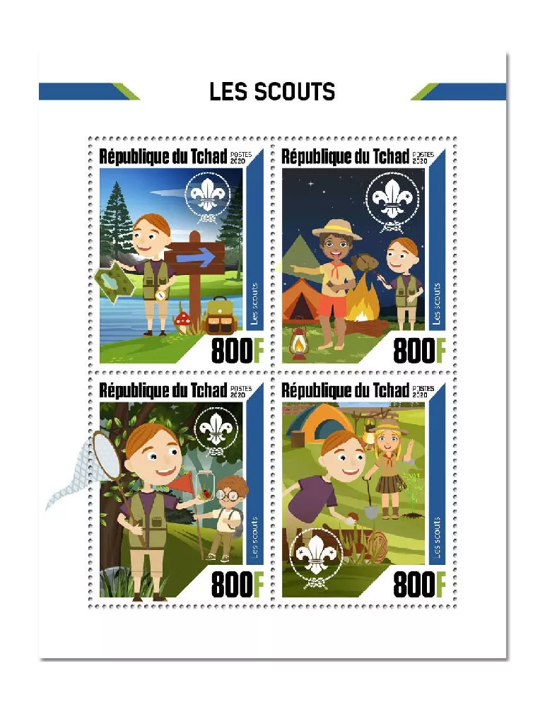 n° 2825/2828  - Timbre TCHAD Poste