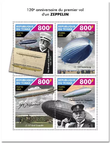 n° 2857/2860  - Timbre TCHAD Poste