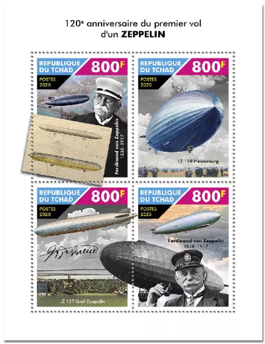 n° 2857/2860  - Timbre TCHAD Poste