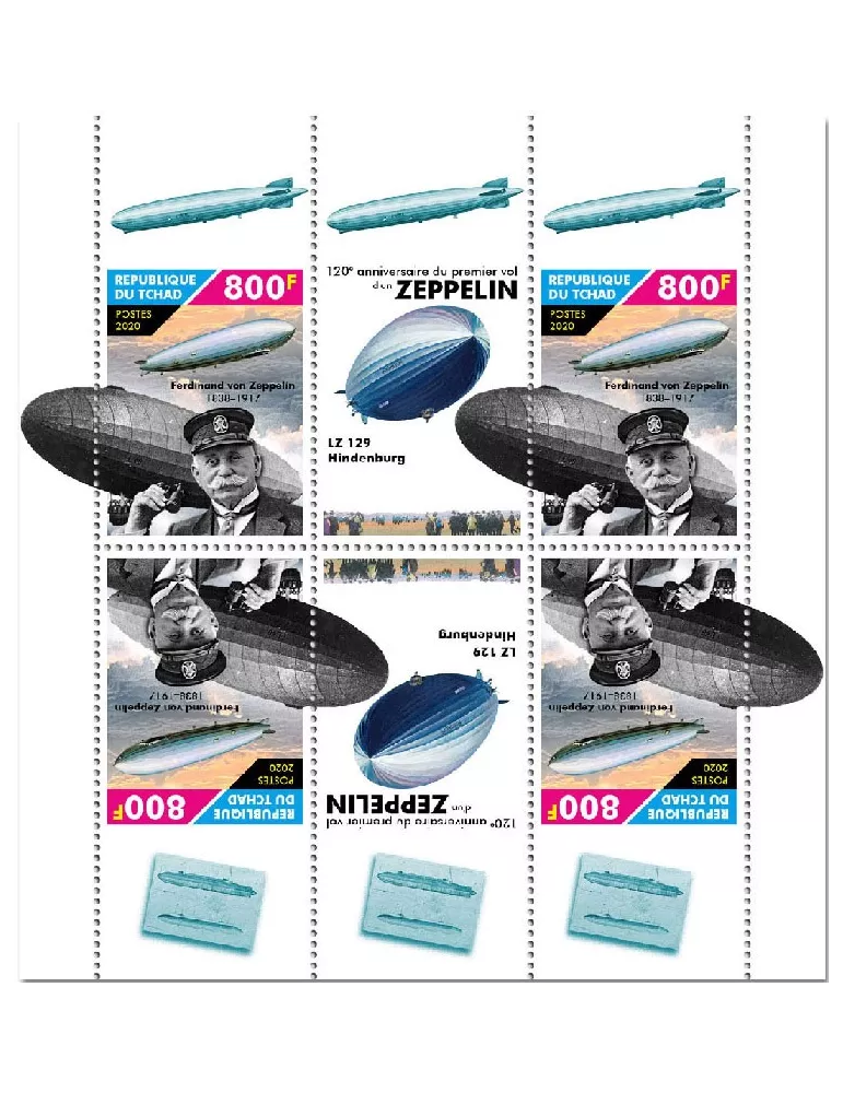 n° 2861/2868  - Timbre TCHAD Poste