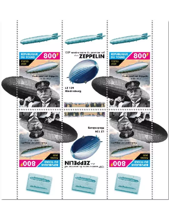 n° 2861/2868  - Timbre TCHAD Poste